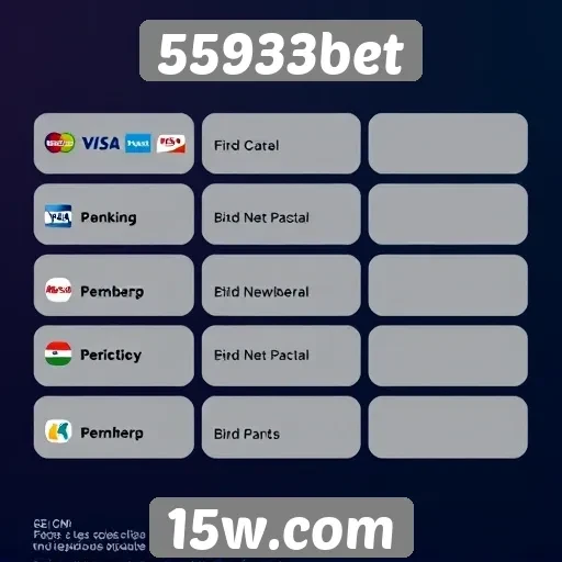 Métodos de pagamento disponíveis na plataforma 55933bet